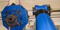 Work of dismantling the telescope JAST80 ( Bamberg , Germany )