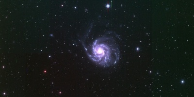 T80Cam first light image of the spiral galaxy M101.