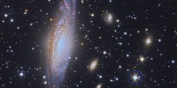 Image of the galaxy NGC7331 observed with J-PLUS. Credit: CEFCA