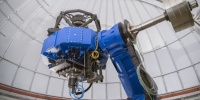 Image of JAST80 telescope at Observatorio Astrofísico de Javalambre. /CEFCA