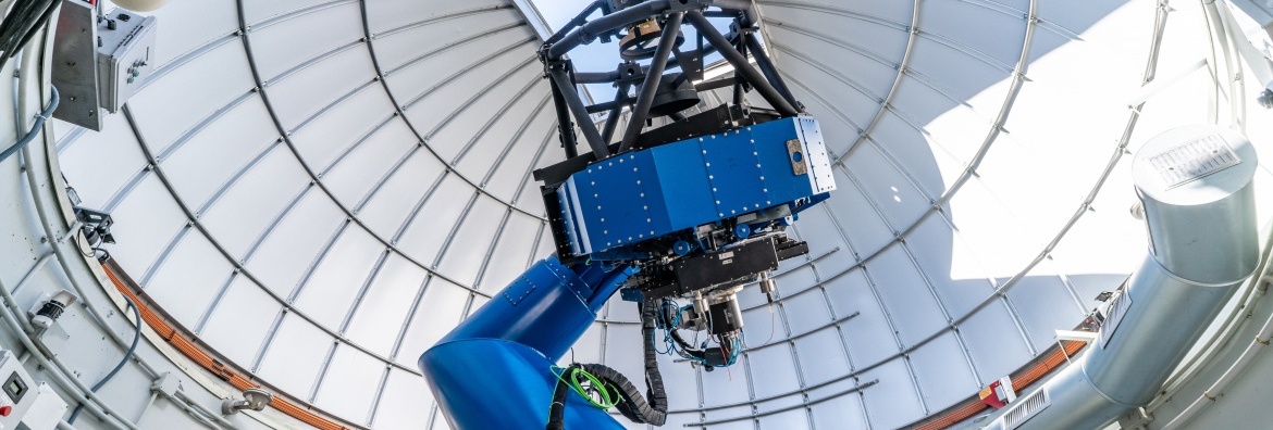 Image of the T80, main telescope for developing the project J-PLUS. Credits: CEFCA